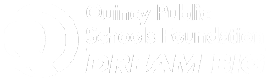 Quincy Public Schools Foundation white logo