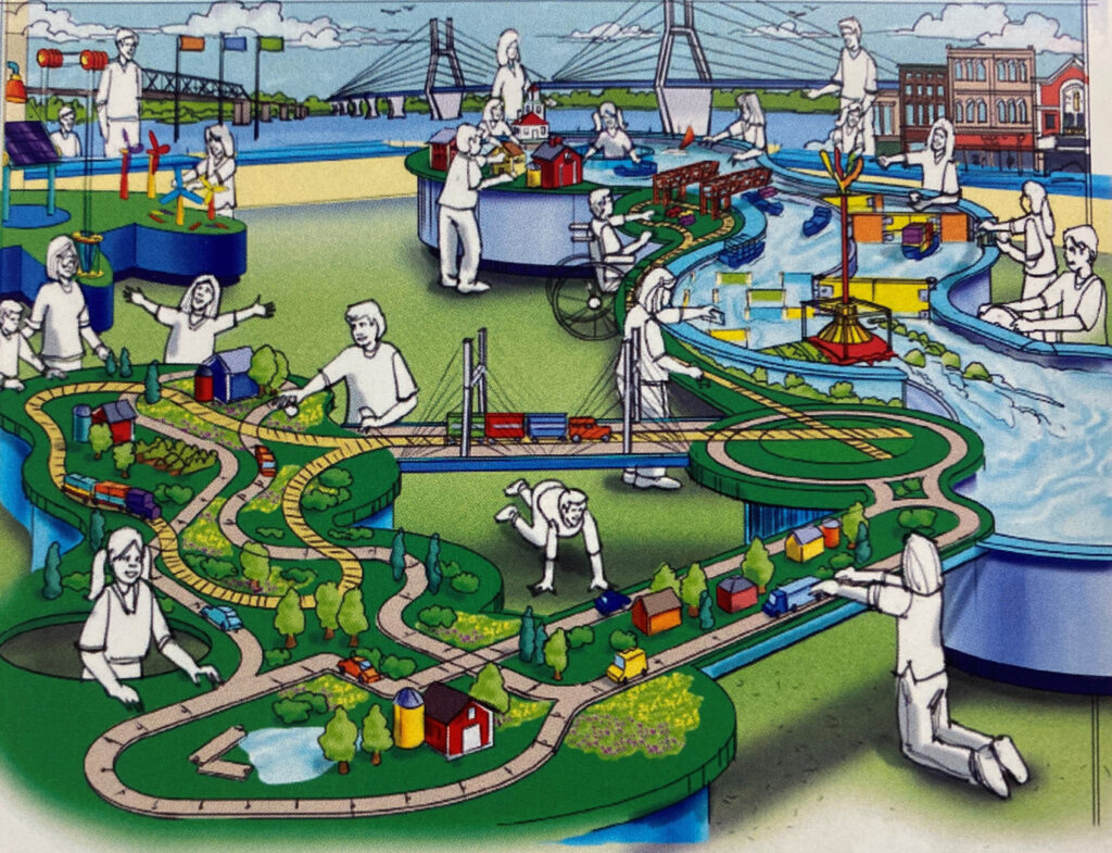 Architectural rendering of the Quincy Children's Museum.
