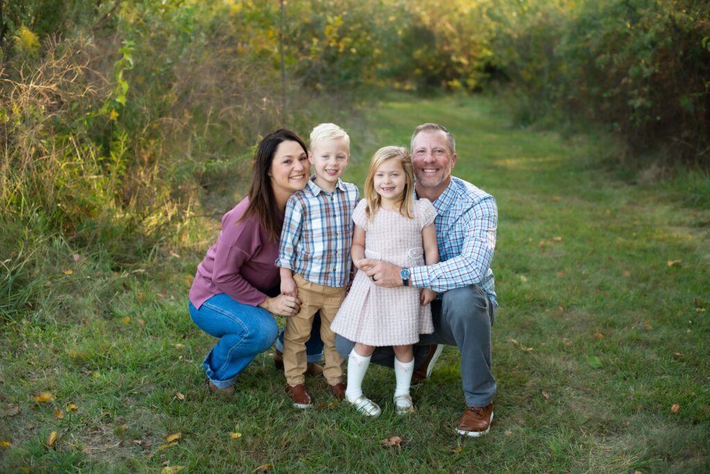 Ryan pictured with his wife, Carolyn Sparks, and their children.
