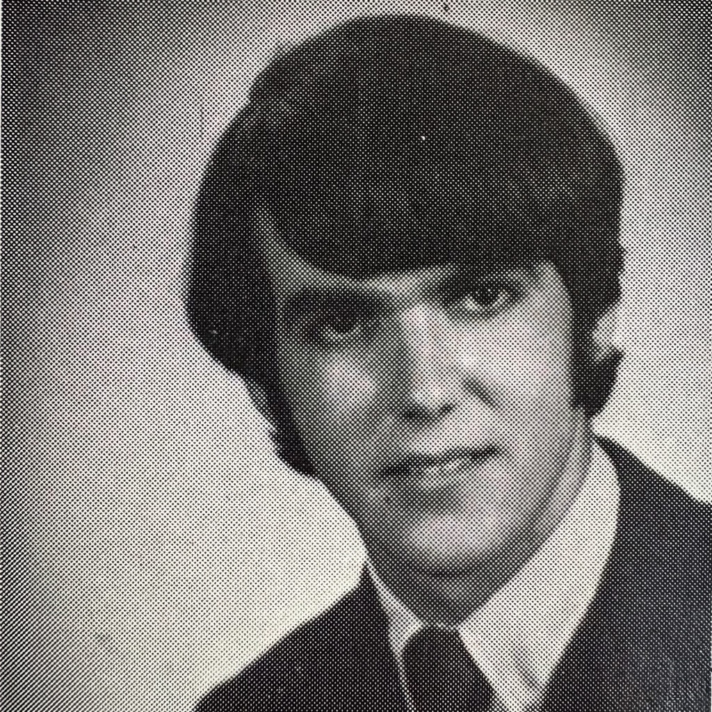 Judge Thomas “Tom” Ortbal '71, senior portrait from the 1971 Quippi yearbook.