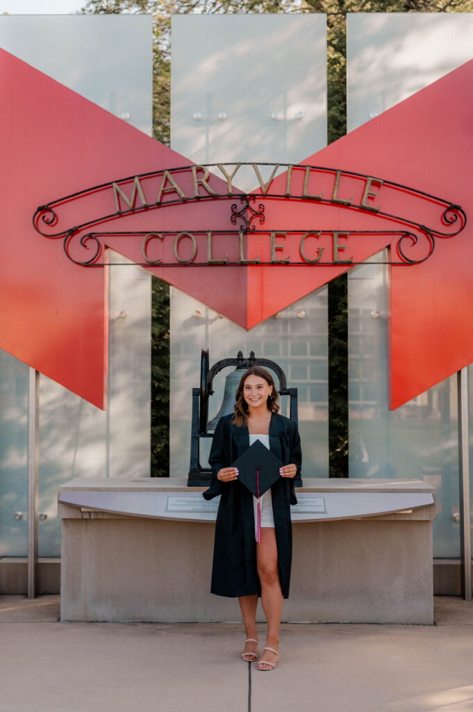 Maddie Hill, Maryville University Graduate, 2025.