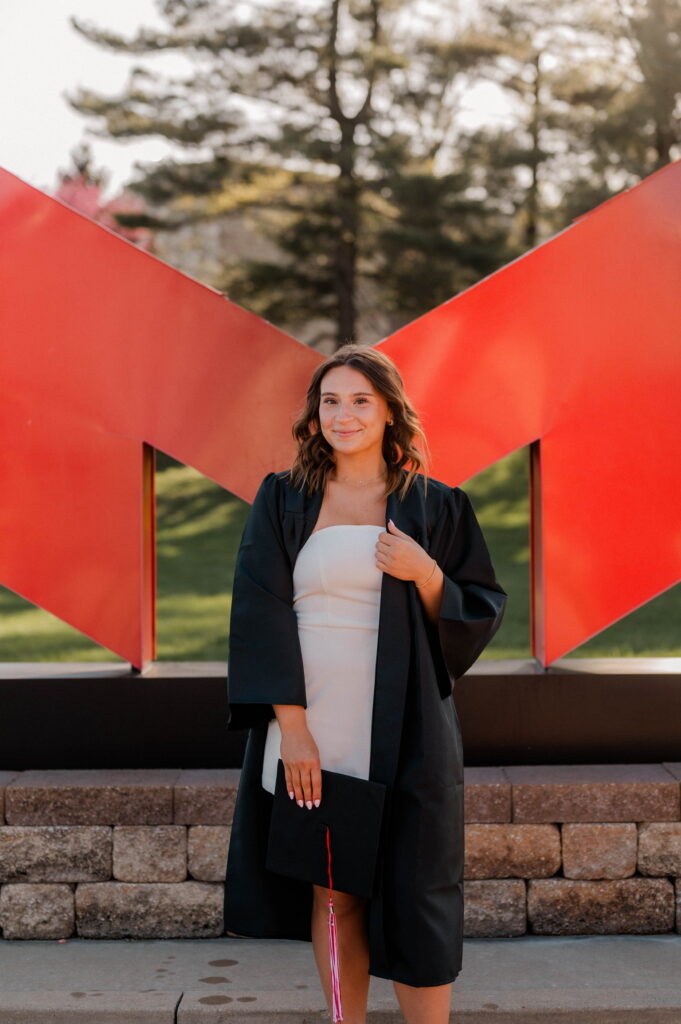 Maddie Hill, Maryville University Graduate, 2025.