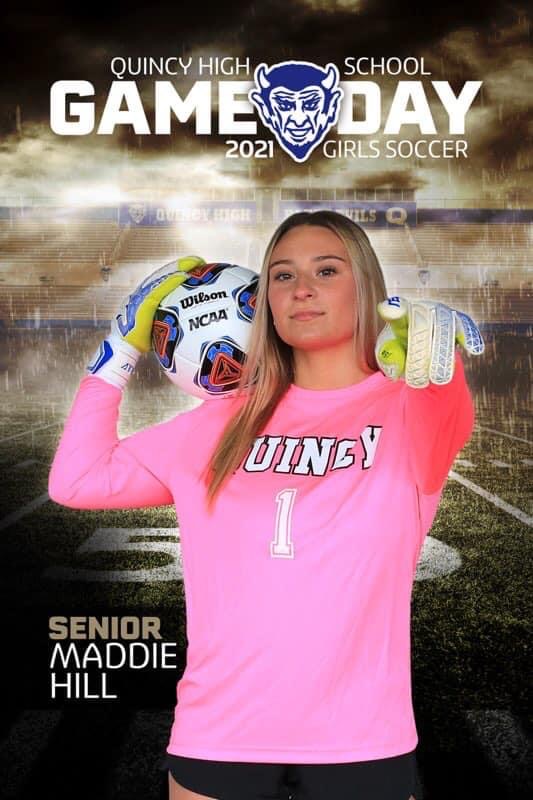 Maddie Hill, QHS Girls Soccer Team.