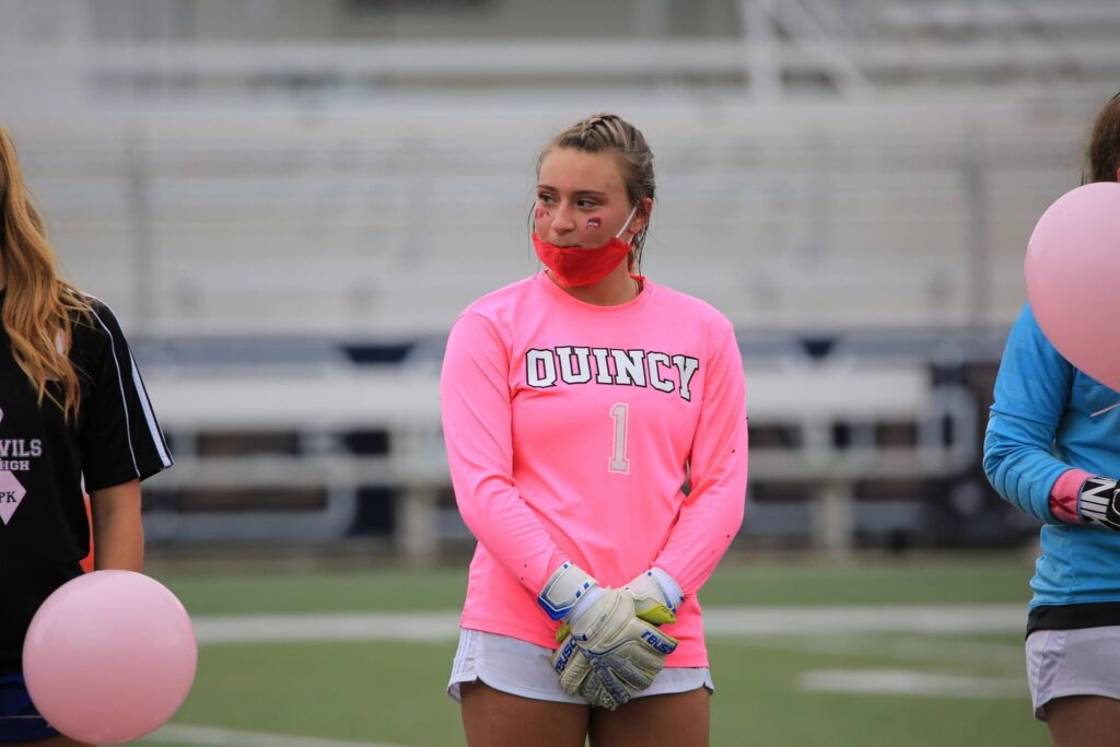 Maddie Hill, QHS Girls Soccer Varsity Goalie.