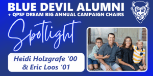 Alumni Spotlight Website Graphic - Heidi Holzgraf & Eric Loos